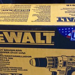 DEWALT 20-Volt MAX XR Cordless Brushless 1/2 in. Drill/Driver (Tool-Only) Solo Herramienta 