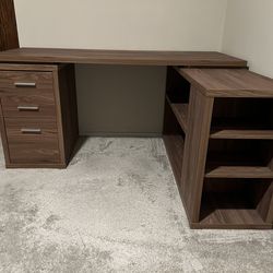 Large L-shape modular office desk - excellent condition!