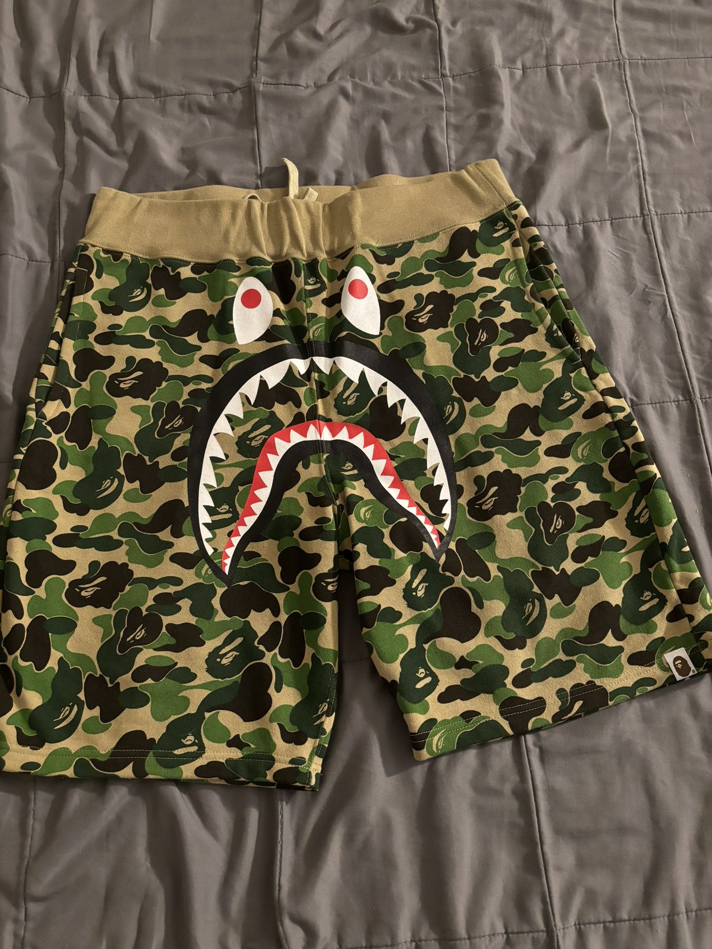 Bape Green Camo Shorts