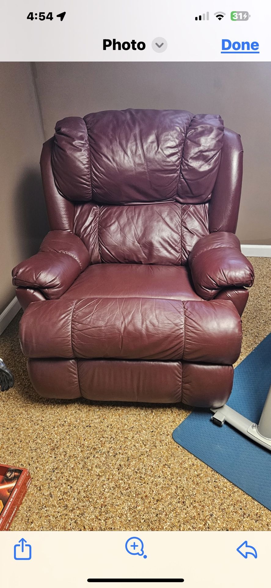 Leather Recliner Perfect Condition