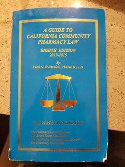 CA Pharmacy Law Book