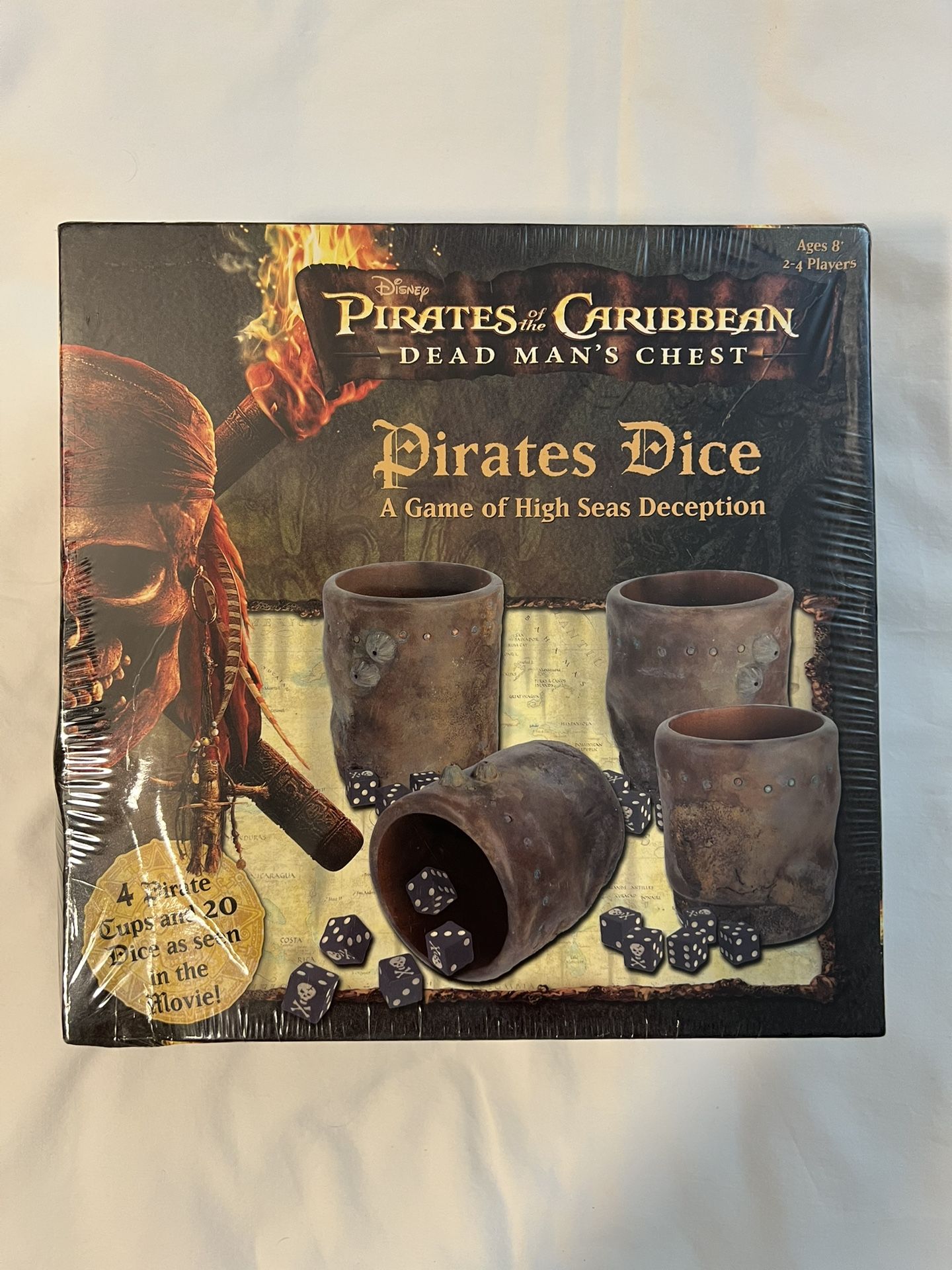 2006 Pirates of the Caribbean Dead Man's Chest Dice Board Game - New and Sealed