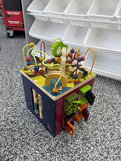 Toddler Wooden Activity Cube