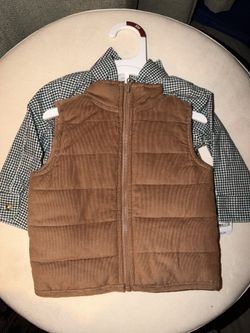 Vest And Flannel Set 6 M
