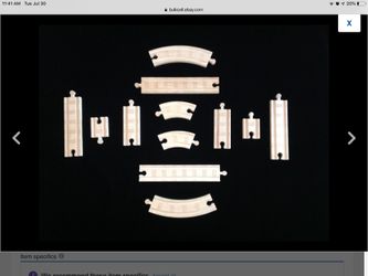 Thomas and Friends Wooden Railway Straight and Curved Expansion Pack Track by Learning Curve