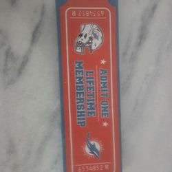 Miami Dolphins lifetime membership