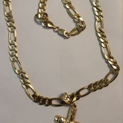 14k Gold Chain With Cross