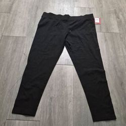 Lot Of 3 Mossimo Women's Black Leggings Size XXL  Mid Rise Elastic Waist A007