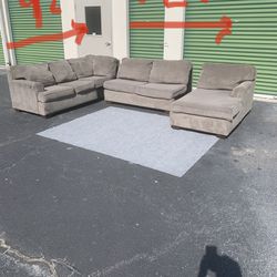 Large Grey Sectional Couch Set Local Delivery 🚚 💨