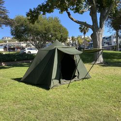 Rare Vintage 1940s military canvas tent