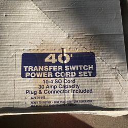 40’ Transfer Switch Power Cord Set