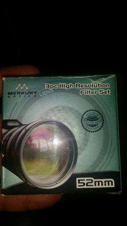 Lens adaptor, macro lens and filters. Obo