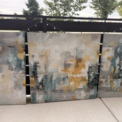 Abstract Wall Paintings Art