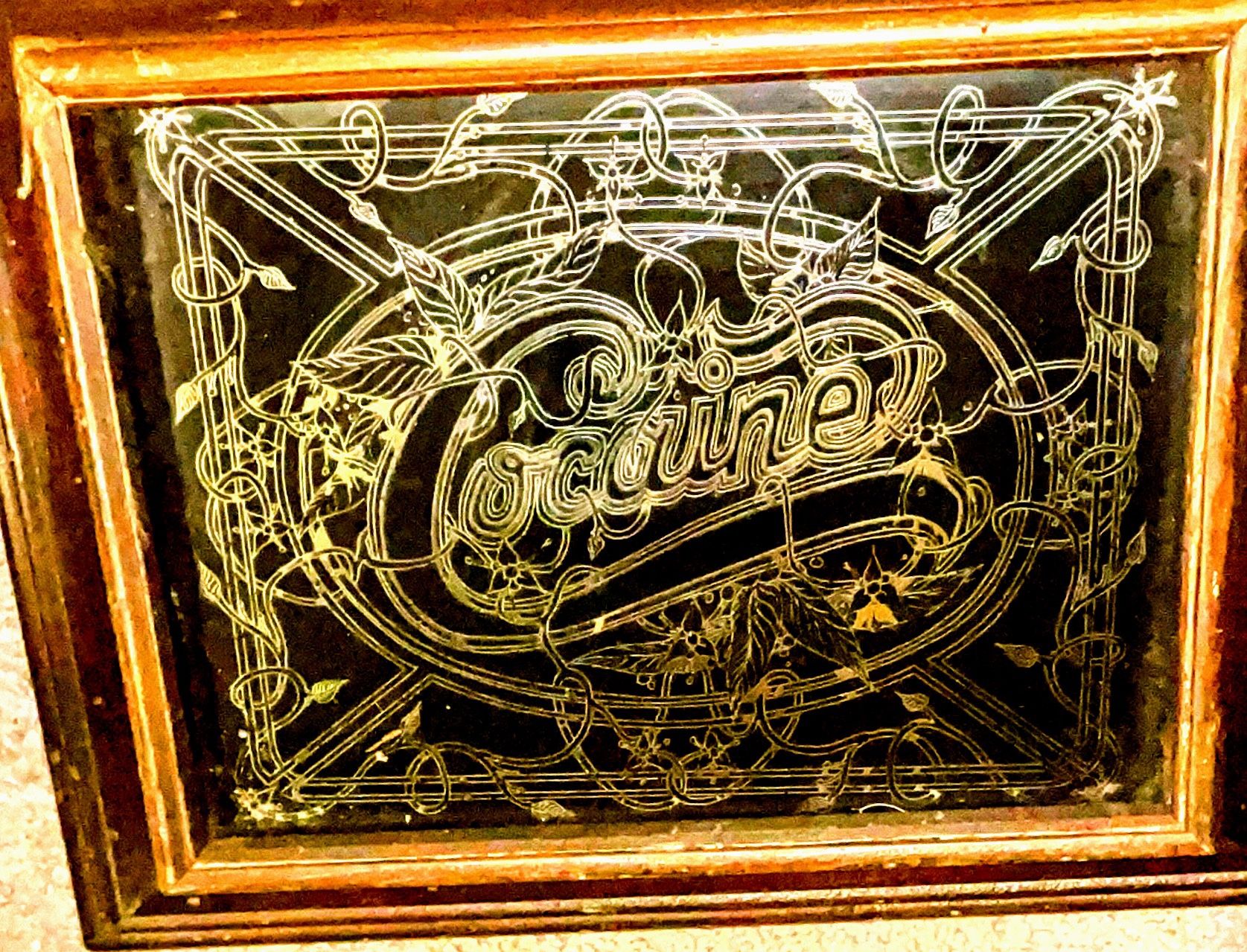 Coca-Cola Old Cocaine Plaque