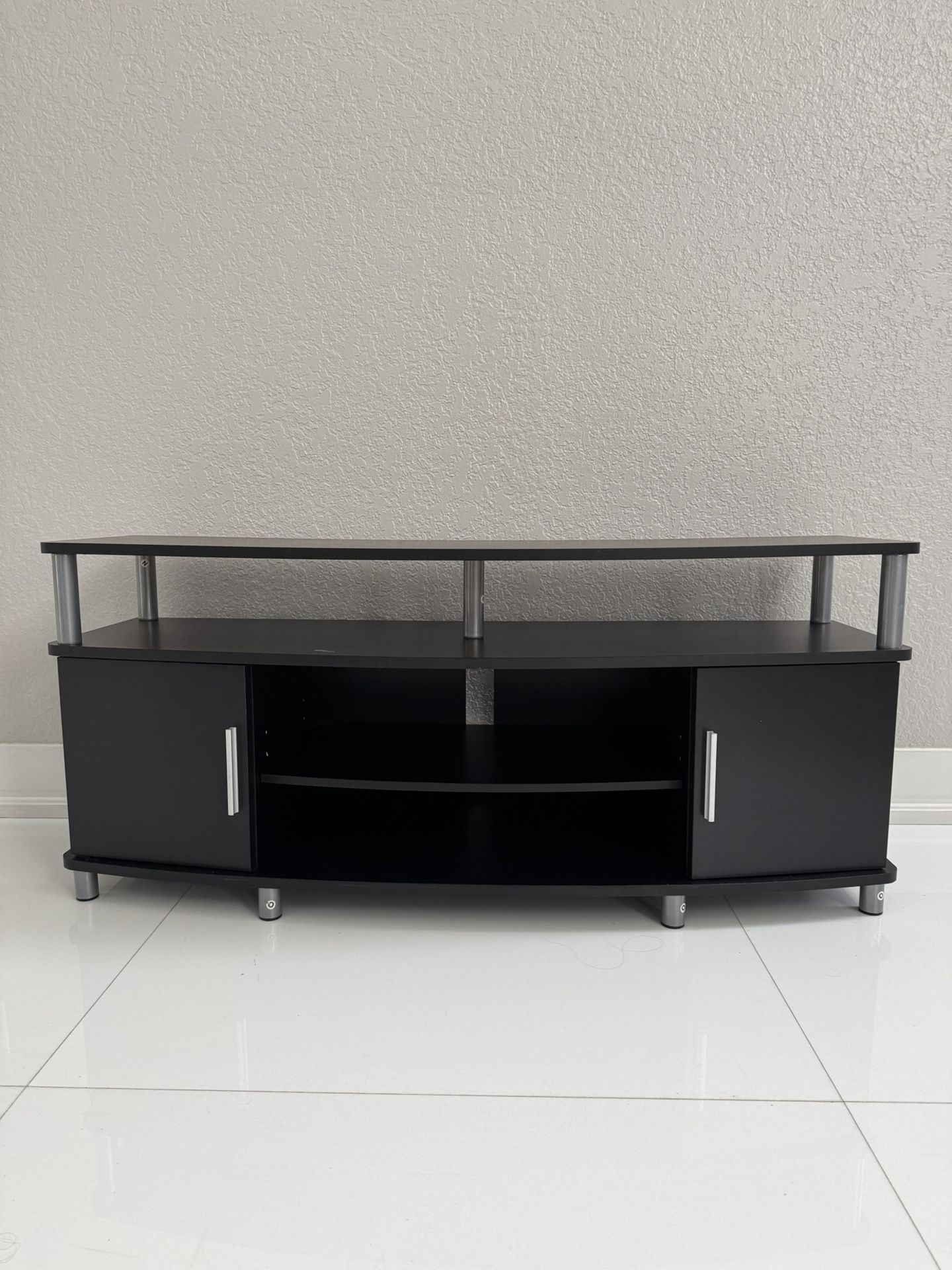 Black TV Stand / Entertainment Console