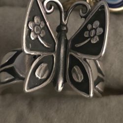 James Avery Butterfly Ring 
