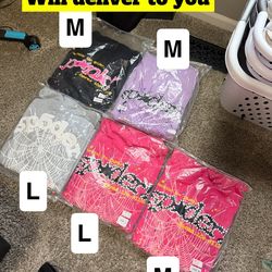 Multi color spidey hoodies