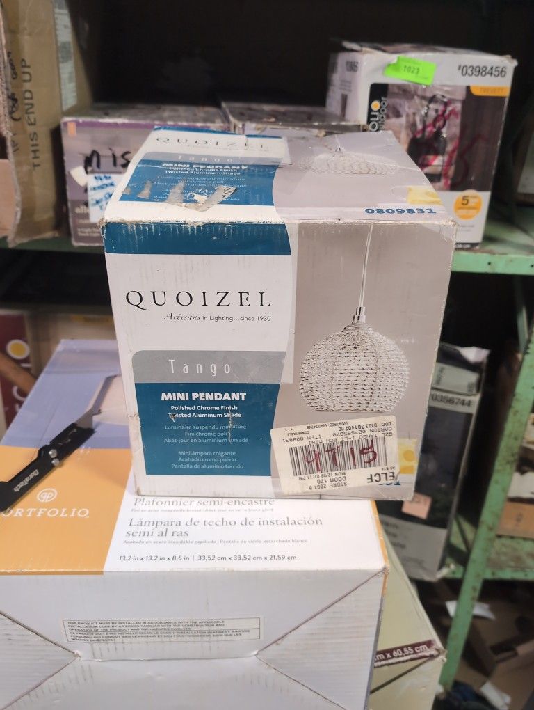 Quoizel Tango Mini Pendant Chrome Finish