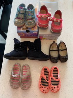 Toddler girl size 5 shoe lot