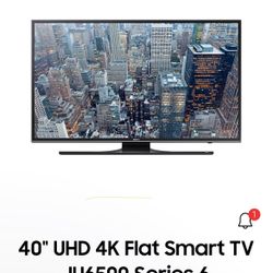 40” Samsung UHK Smart TV- Series 6