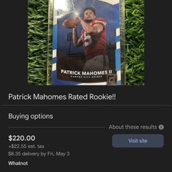 Patrick Mahomes Rookie Card Graded