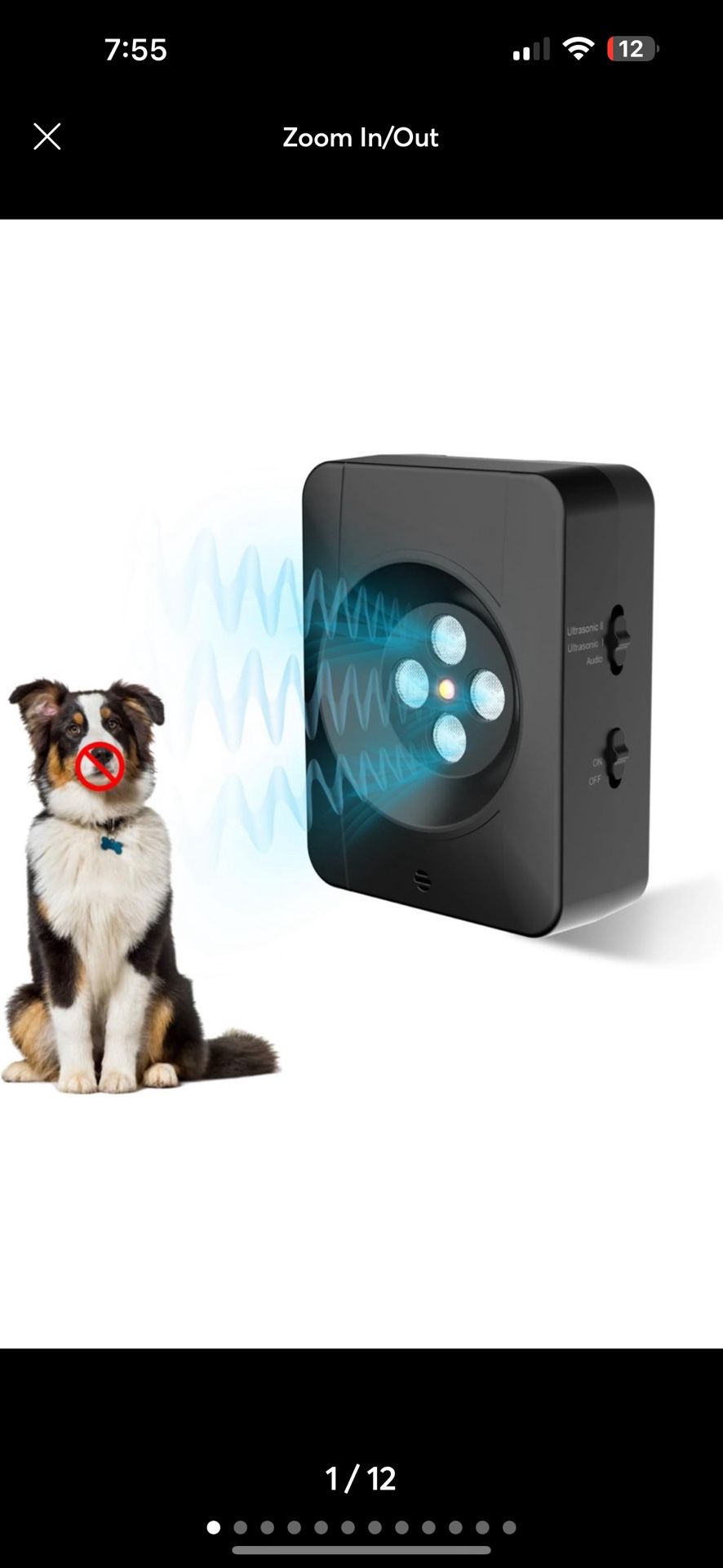 Anti Bark Device for Dogs Indoor & Outdoor, Ultrasonic Dog Bark Control Deterren