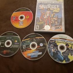 Original Xbox Video Games, Need For Speed Underground 2, Gta, Nba Street Vol.2