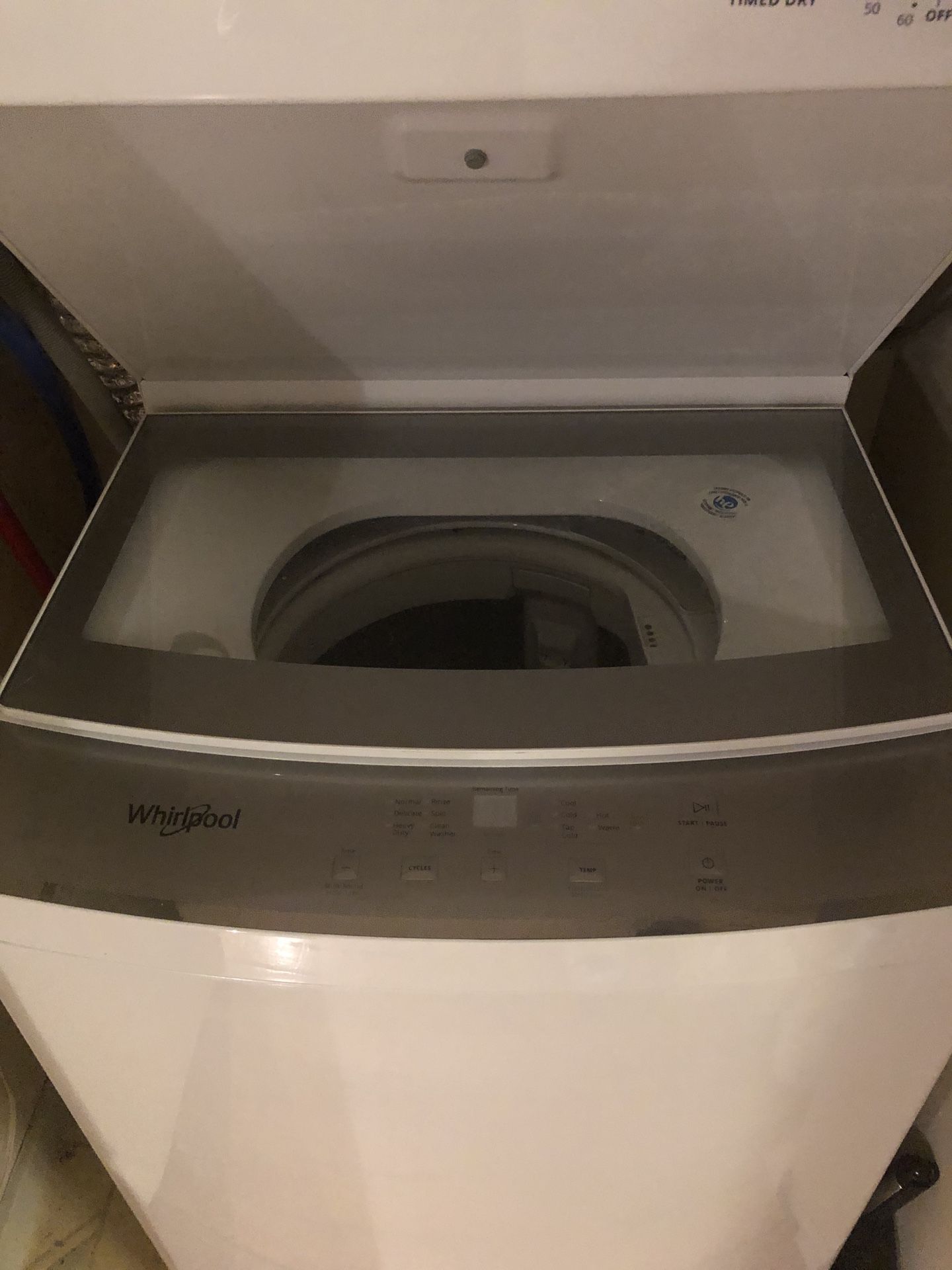 Whirlpool stackable washer dryer