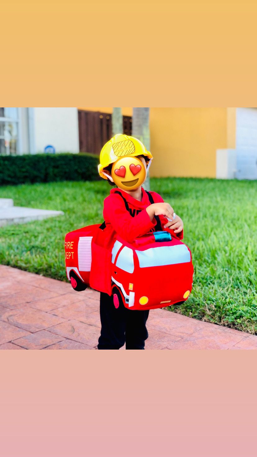 Kids/Toddlers Fire Truck Costume - Halloween