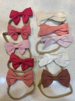 Valentines Day hair bows