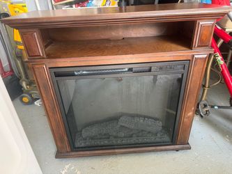 Electric Fireplace Mantel with Remote