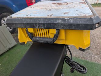 girl machine for cutting used floor stem working well