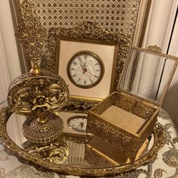 Antique Orulumo Bronze Vanity Set