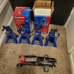 Duralast 2 Ton Jack Stand $50 FIRM PRICE (4 Stands, 1 Jack)