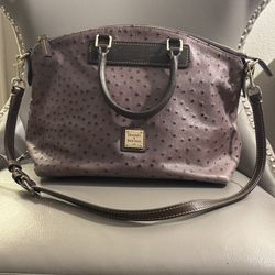 Dooney Bourke Ostrich Bag Purple