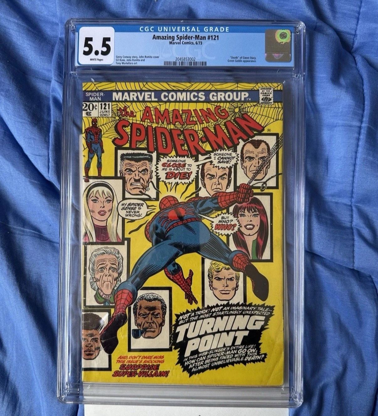 Amazing spider man 121 5.5 CGC