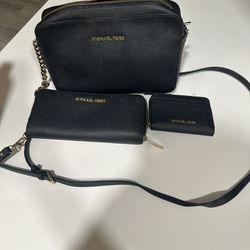 Michael Kors purse & 2 wallets