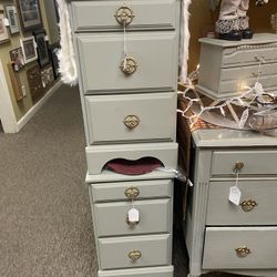  1 Nightstand Left 65.00.  3-drawers 14 Wide /14depth  Can Be Seen In Home Decor And More 502 McHenry Ave Booth 22