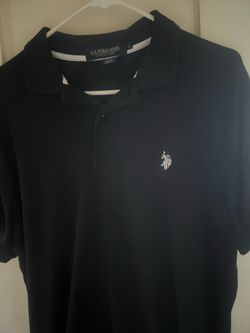 Black and white polo