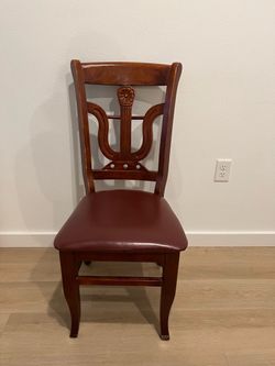 Wood Chair with Upholstered Seat
