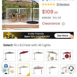 Brand New Umbrella With Led Lights 