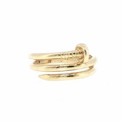 Woman’s Ladies 14k Yellow Gold Coiled Nail Wrap Band Ring Size 7.5 GP3134881