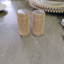 Gold And 💎 Diamond Salt And Pepper Shaker