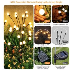 12 pack SOLAR POWERED SWING LIGHTS