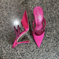 Sam Edelman Pink Satin Mules 7M