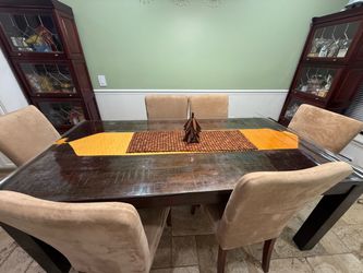 Dining Table Set with 6 Chairs