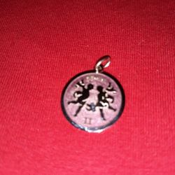 925 Sterling Silver Zodiac Gemini Charm