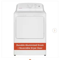 Hot Point 2 cu. ft. vented Electric Dryer in White with Auto Dry
