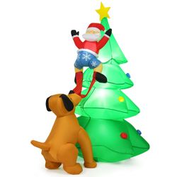 Easy to Install Inflatable Indoor Santa Climbing Christmas Tree