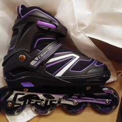 Inline skates Adjustable RollerBlades For Kids And Adults Size 10